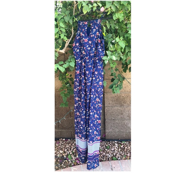 Divided Maxi in Blue Floral - Picture 2 of 4